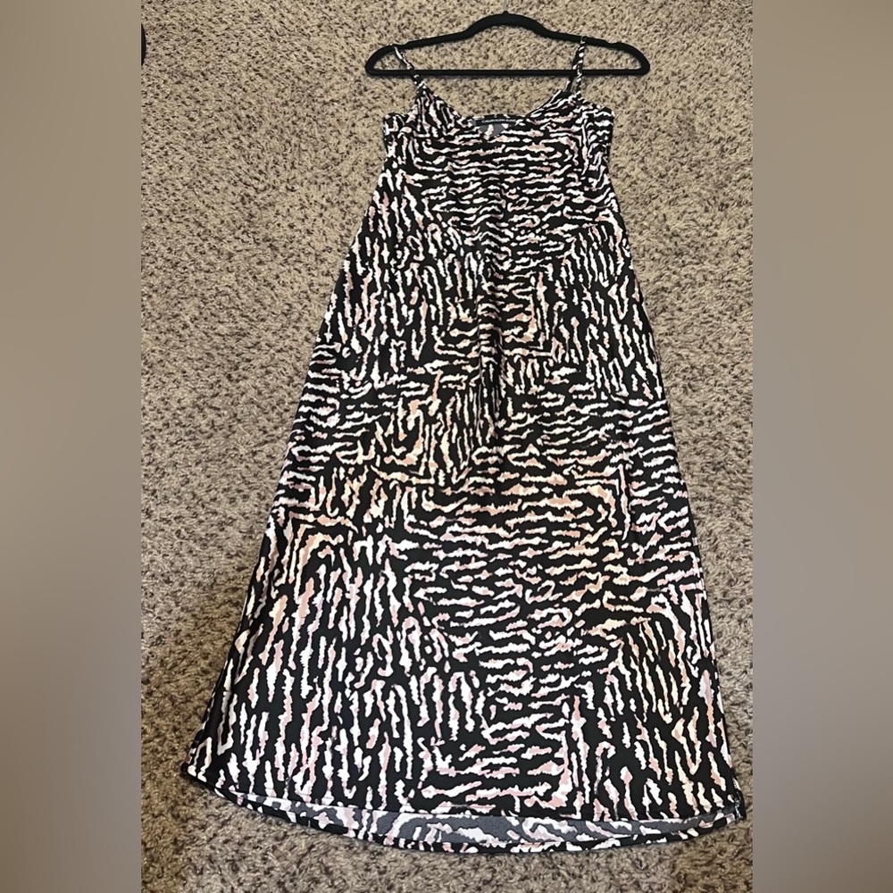 Calvin Klein printed slip dress